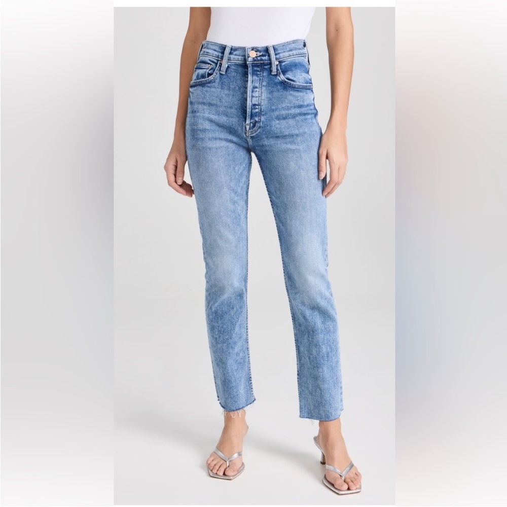 Mother The Tomcat Ankle Fray Jeans • Size 31 • NWOT • On The Road Wash